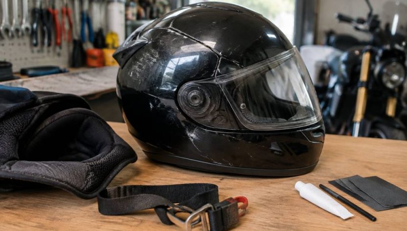 Réparation casque moto : que faire en cas de fissure, d’impact ou de sangle usée ?