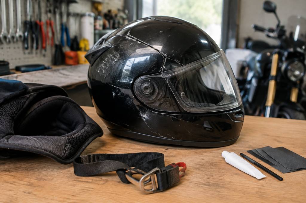 Réparation casque moto : que faire en cas de fissure, d’impact ou de sangle usée ?